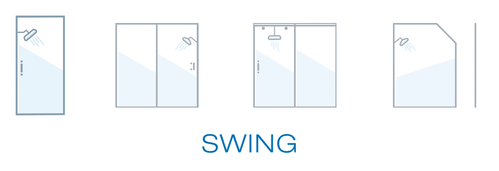 Swing, Sliding, Rolling, and Panel Showering Door Openings